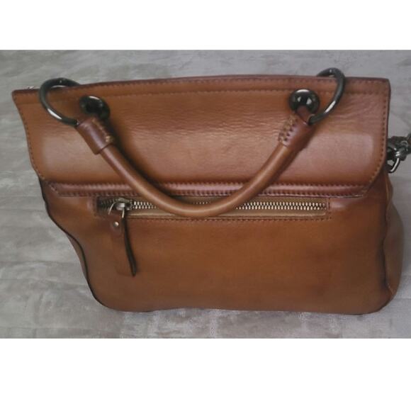 POL Brown Leather Studded Crossbody Bag with Flap Closure - Picture 2 of 10